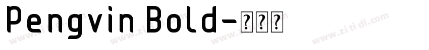 Pengvin Bold字体转换